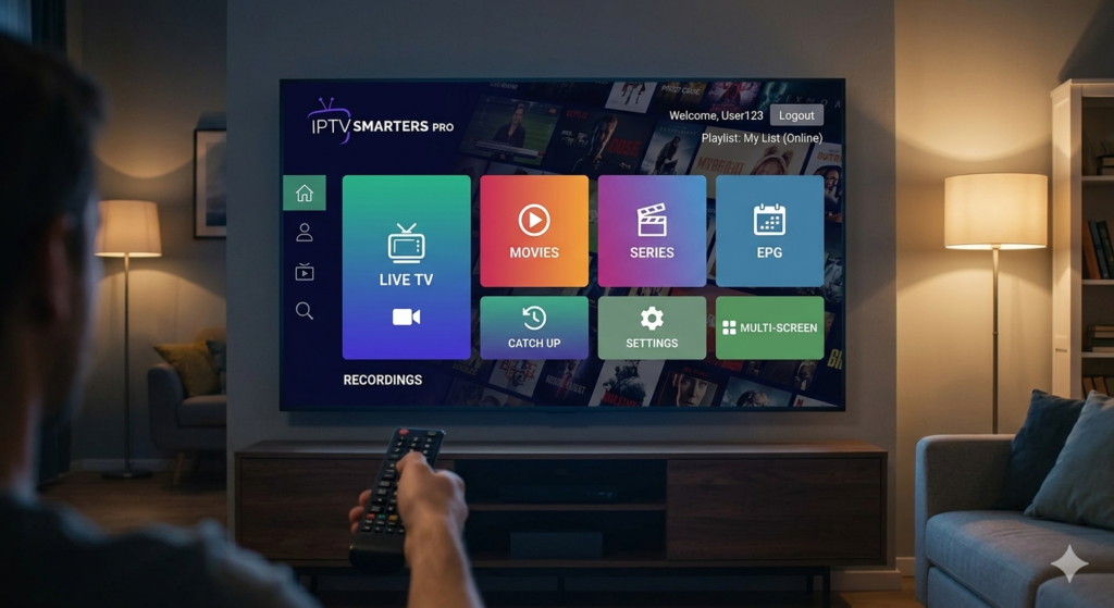 iptv smarters pro dashboard