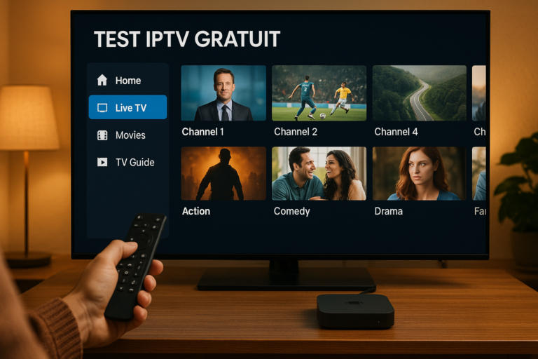 test iptv gratuit — overview: Un test iptv gratuit donne accès à plus de 20 000 chaînes HD
