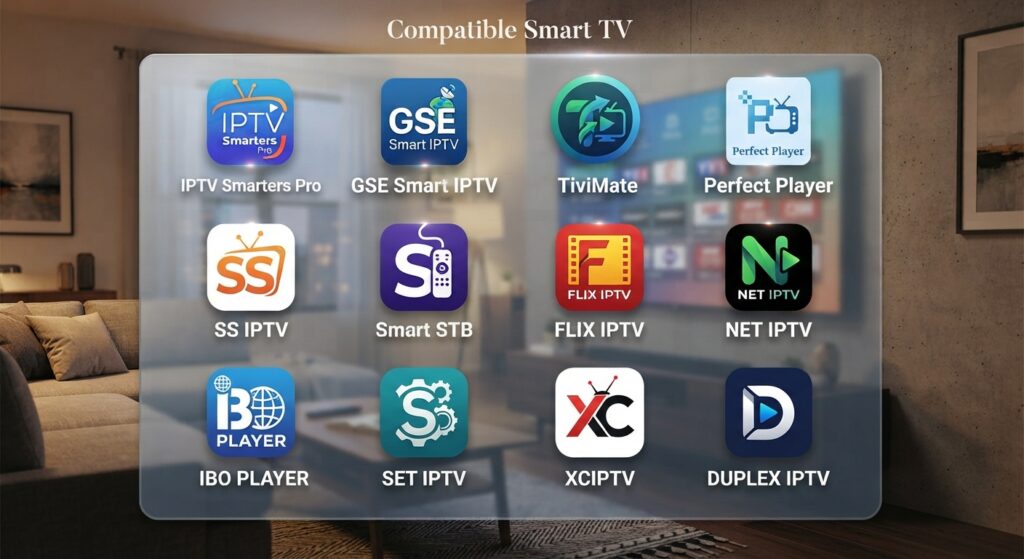 application gratuite iptv pour smart tv comparatif