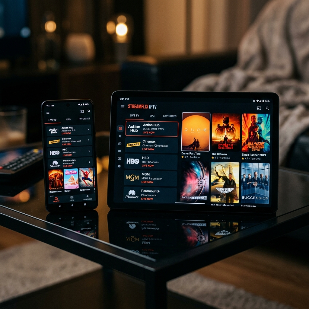 Smartphone & Tablette Android IPTV
